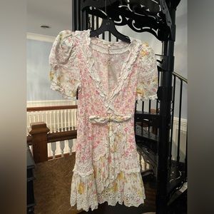 LoveShackFancy Belen Dress in Lemonade Stand 2 NWT